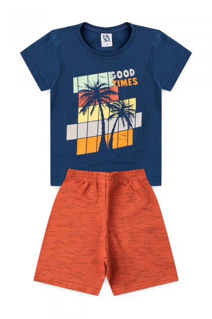 Conjunto Infantil Masculino Ao Se Pôr O Sol