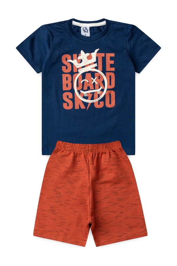 Conjunto Infantil Masculino Rei do Skate