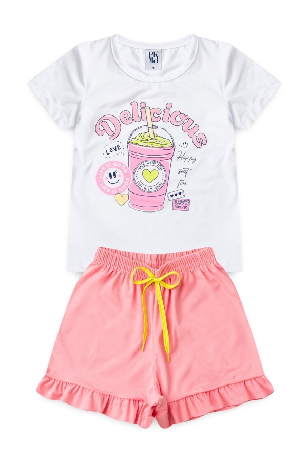 Pijama Infantil Feminino Bebida do Amor
