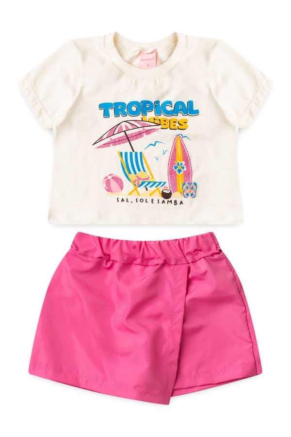 Conjunto Infantil Feminino Dia de Praia