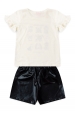 Conjunto Infantil Feminino Look Dos Cachorrinhos