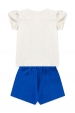 Conjunto Infantil Feminino Borboletas e Strass