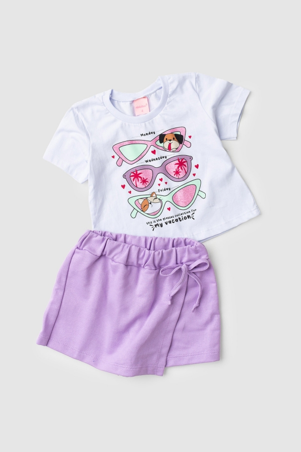 Conjunto Infantil Feminino Estilos da Semana