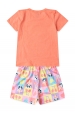 Pijama Infantil Feminino Cereja de Unicórnio