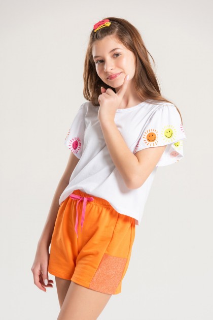 Conjunto Infantil Feminino Cores do Verão