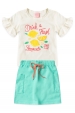 Conjunto Infantil Feminino Bebida do Verão