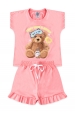 Pijama Infantil Feminino Lanche da Noite