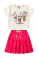 Conjunto Infantil Feminino Doce Milkshake
