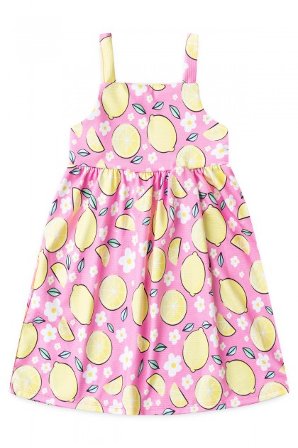 Vestido Feminino Infantil Doce Limonada