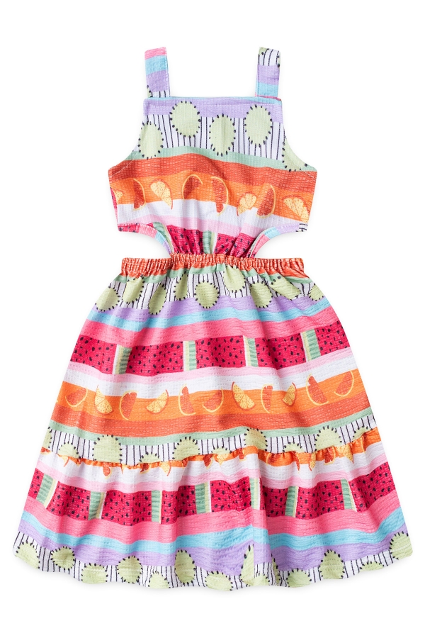 Vestido Feminino Infantil Salada de Frutas