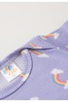Conjunto Canelado Light Longo - Arco Iris Lilás - Ame Kids
