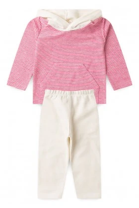 Conjunto Blusa Manga Longa e Calça - Sustentável Pink - Ame Kids