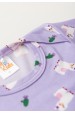 Conjunto Suede Longo Estampado - Lhama Lilás  - Ame Kids