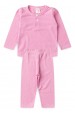 Conjunto Blusa Manga Longa Botões e Calça - Rosa - Ame Kids