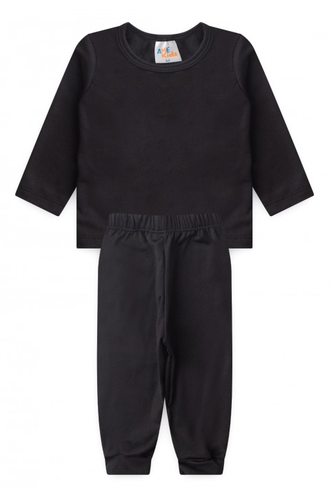 Conjunto Blusa e Calça Térmica - Preto - Ame Kids