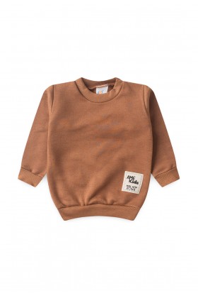 Conjunto Blusa Manga Longa e Calça Moletom - Avelã - Ame Kids