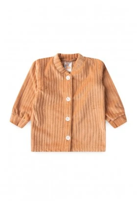 Conjunto Casaco  Manga Longa e  Calça Plush - Cobre - Ame Kids