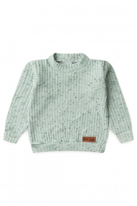 Conjunto Blusa Manga Longa e Calça Brush - Verde - Ame Kids