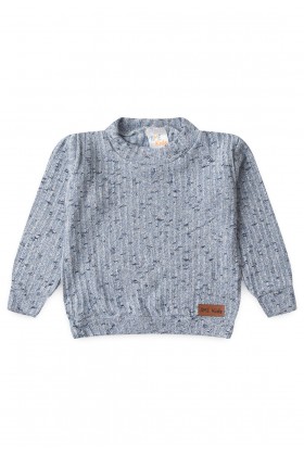 Conjunto Blusa Manga Longa e Calça Brush - Azul - Ame Kids
