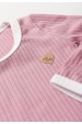 Conjunto Blusa Manga Longa Friso e Calça - Rosa - Ame Kids