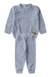 Conjunto Blusa Manga Longa e Calça Brush - Azul - Ame Kids