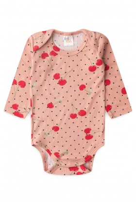 Conjunto Canelado Light Longo - Cereja Rosê - Ame Kids