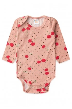 Conjunto Canelado Light Longo - Cereja Rosê - Ame Kids