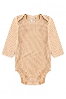 Conjunto Canelado Light Longo - Areia - Ame Kids
