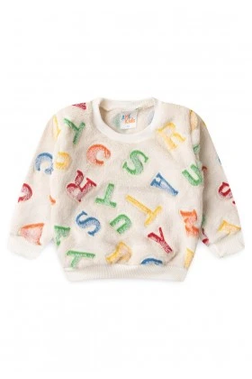 Conjunto Casaco e Calça Fleece - Letras - Ame Kids