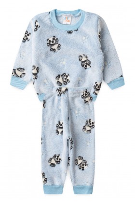 Conjunto Casaco e Calça Fleece - Panda - Ame Kids