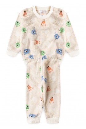 Conjunto Casaco e Calça Fleece - Aliens - Ame Kids