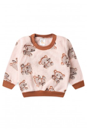 Conjunto Casaco e Calça Fleece - Ursinho - Ame Kids