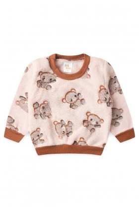 Conjunto Casaco e Calça Fleece - Ursinho - Ame Kids