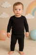 Conjunto Blusa e Calça Térmica - Preto - Ame Kids