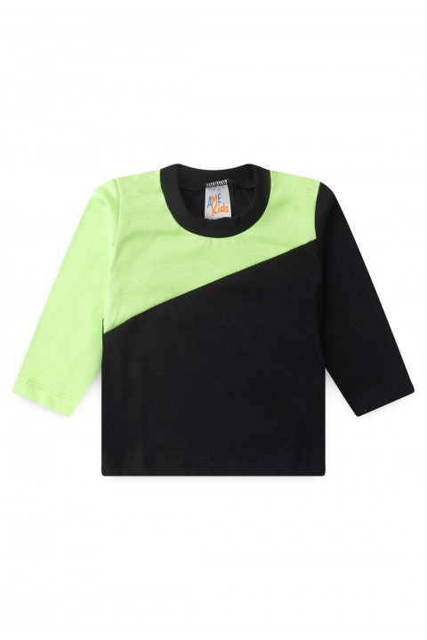 Conjunto Blusa Manga Longa e Calça - Preto e Verde - Ame Kids