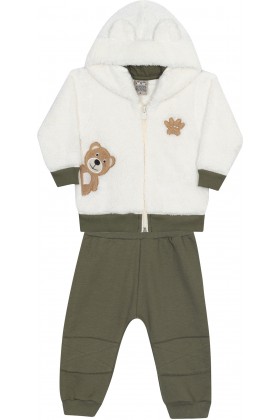 Conjunto Masculino Casaco Pelo - Verde - Randa Mundu