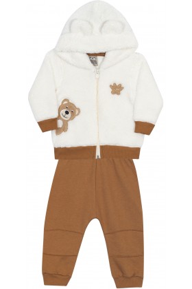 Conjunto Masculino Casaco Pelo - Cacau - Randa Mundu