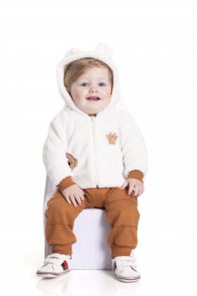 Conjunto Masculino Casaco Pelo - Cacau - Randa Mundu