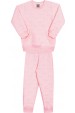 Conjunto Casaco Matelasse Corações - Rosa Shine - Randa Mundu