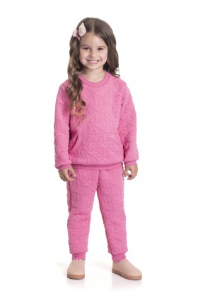 Conjunto Casaco Matelasse Corações - Azaléia - Randa Mundu