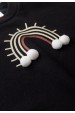 Conjunto Blusa Pompom Manga Longa e Calça Moletom - Preto - Ame Kids