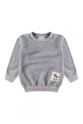 Conjunto Blusa Manga Longa e Calça Moletom - Mescla - Ame Kids