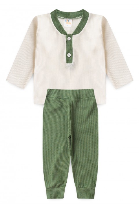 Conjunto Blusa Manga Longa e Calça Moscou - Verde - Ame Kids