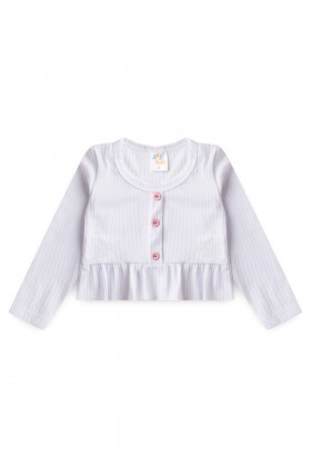 Conjunto Bata e Calça Bubble Menina - Rosa Bebê - Ame Kids