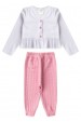 Conjunto Bata e Calça Bubble Menina - Rosa Bebê - Ame Kids