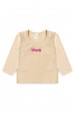 Conjunto Blusa Princess e Calça  Menina - Areia - Ame Kids