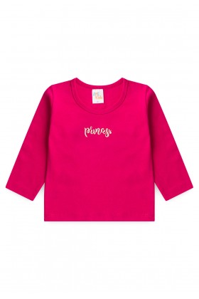 Conjunto Blusa Princess e Calça  Menina - Rosa - Ame Kids