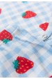 Conjunto Canelado Light Longo - Moranguinho Azul - Ame Kids