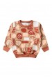 Conjunto Blusa Estampada Manga Longa e Calça - Avelã - Ame Kids