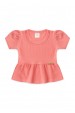 Conjunto Blusa Shorts Menina Moscou - Pêssego - Ame Kids